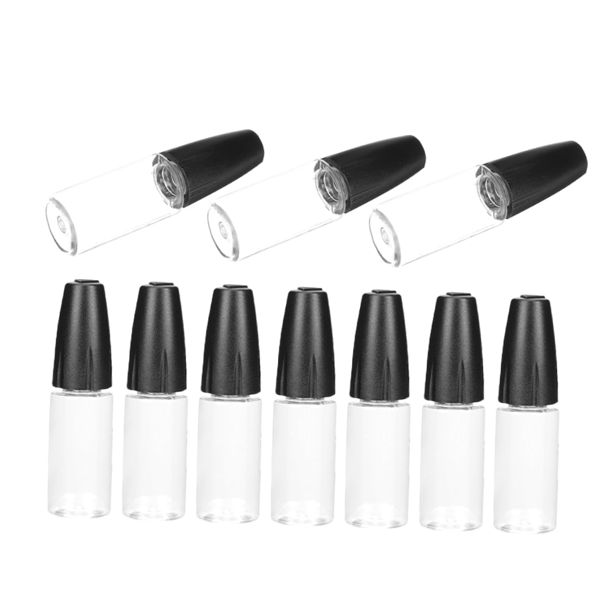 Cabilock 5 Series Botella Transparente Botellas Simple Mini Botella Exprimible Cuentagotas Botella Aplicadora De Pegamento Frasco Aplicador Con Punta Fina La Mascota 10 Piezas X 5