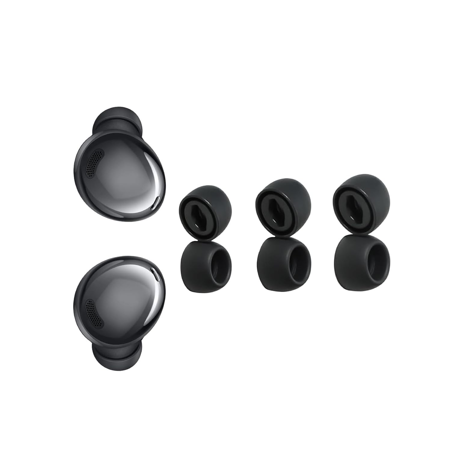 3 Pairs Silicone Ear Tips, Comfort-Fit, Easy Install, Enhanced Earbud Replacement Compatible with Samsung Galaxy Buds Pro SM-R190