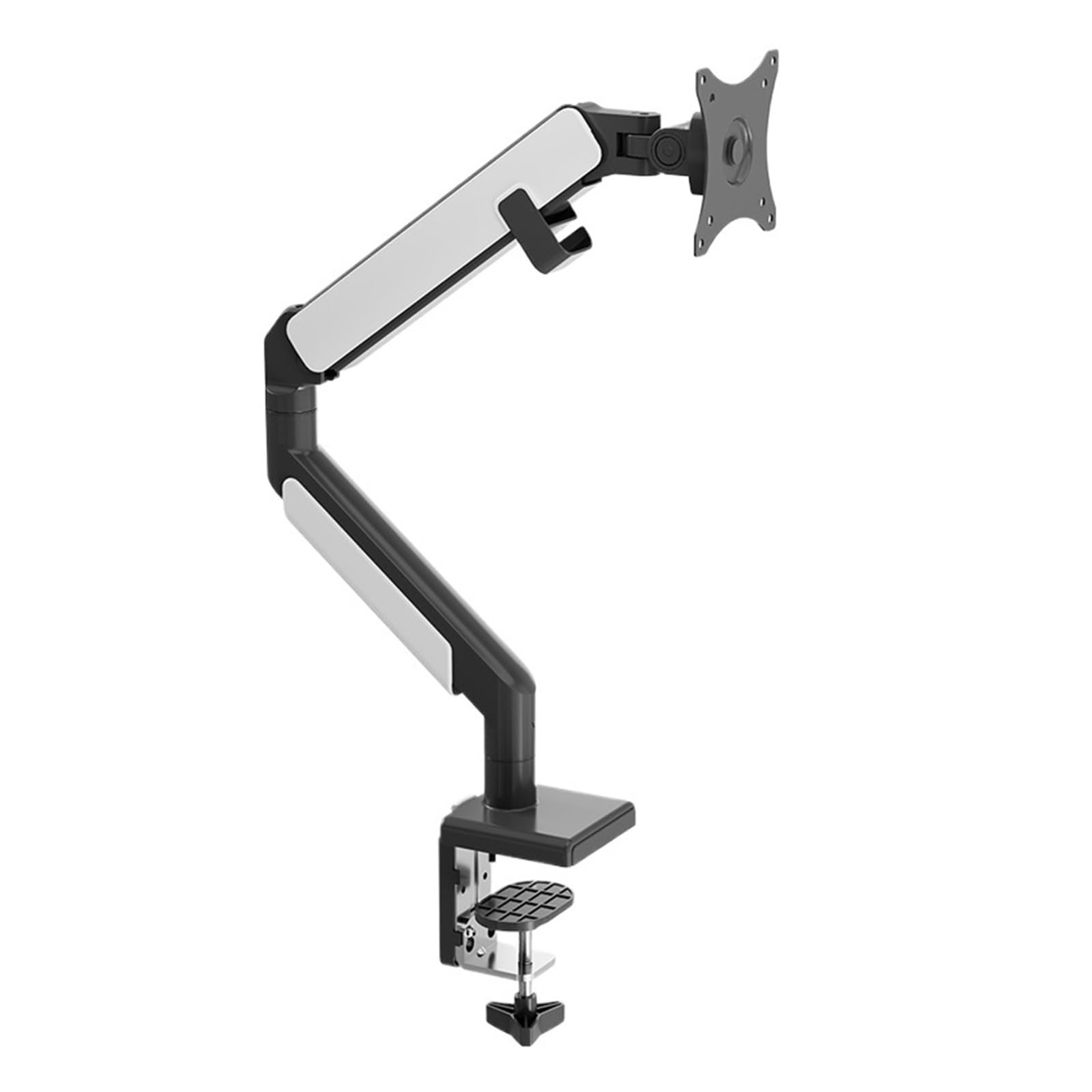 IKPGBZXM Monitor stand with gas spring cantilever and table clamp(Black+white)