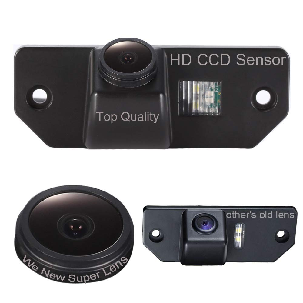 Lente HD 1280 * 720 Pixel 1000TV linee Telecamera Auto Posteriore, Visione Notturna HD Impermeabile,Telecamera Retromarcia Targa per Ford Mondeo/Focus/C-Max/Focus Sedan(3 Carriage)/Focus (2 Carriage)
