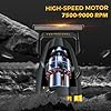 VGR 285T Small Hair Trimmer for Men, 9000RPM Professional Beard Trimmer for Men, Zero Gapped Ceramic & DLC T Blade Clippers for Hair Cutting, Cordless Hair Clippers Barber Kit with LED Display #2