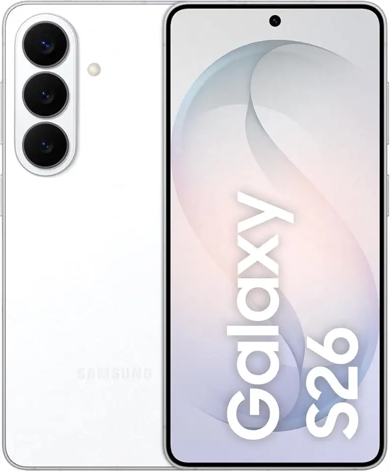 Celular Samsung Galaxy S26 5G, 256GB, 12GB RAM, Câmera Tripla de 50+12+10, Tela Grande de 6.3" - Branco