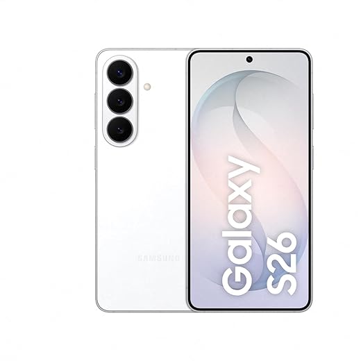 Celular Samsung Galaxy S26 5G, 256GB, 12GB RAM, Câmera Tripla de 50+12+10, Tela Grande de 6.3" - Branco