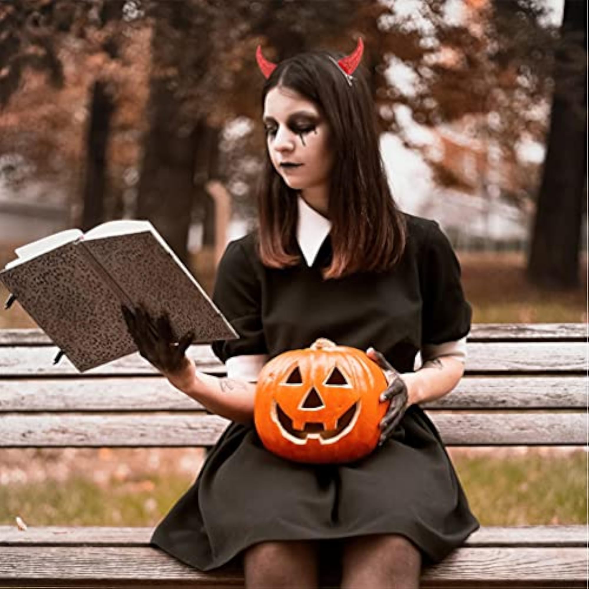 Devil Horn Hair Clips, Halloween Costume Accessories