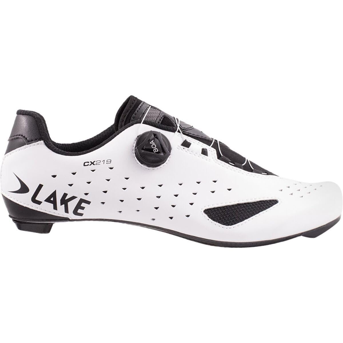 Lake Cx219 Cycling Shoe - Men's White/Black, 46.0