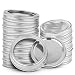Produktbild Yonphy 24 Set Wide Mouth Einmachglas Deckel mit Bands, Lebensmittelkappen, Canning Lids für Mason Jar, kompatibel mit Ball & Kerr Mason Jars
