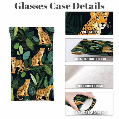 Image of Dragonfly Glasses Case Lightweight Glasses Cases PU Sunglass Organizer Eyeglasses Case Glasses Cases For Men Women