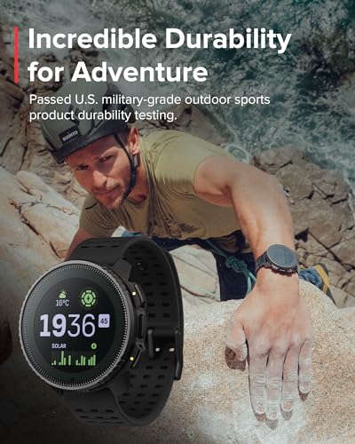 SUUNTO Vertikale Solar-GPS-Sportuhr, Laufuhr mit 60 Tagen Akkulaufzeit, 95+ Multisport-Smartwatch mit Touchscreen, fortschrittliche HR-Gesundheits- und Erholungsunterst&uuml;tzung, Dual-GNSS, globale