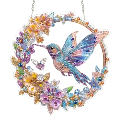 Image of HASTHIP Bird Hanging Diamond Art Kits for Adults Pendant Suncatcher