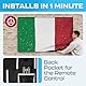 TV Covers Outdoor 55 inch | Waterproof and Weatherproof TV Covers | Outdoor TV Enclosure | Smart Shield TV Screen Protector for Outside TV | Cover for Moving | TV Display Protectors - Italy Flag