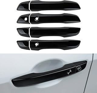 Upgraded Door Handle Cover Compatible for Honda Civic 2021 2020 2019 2018 2017 2016 Accessories Door Handle Protectors for 10th Gen Honda Civic (Glossy Black)
