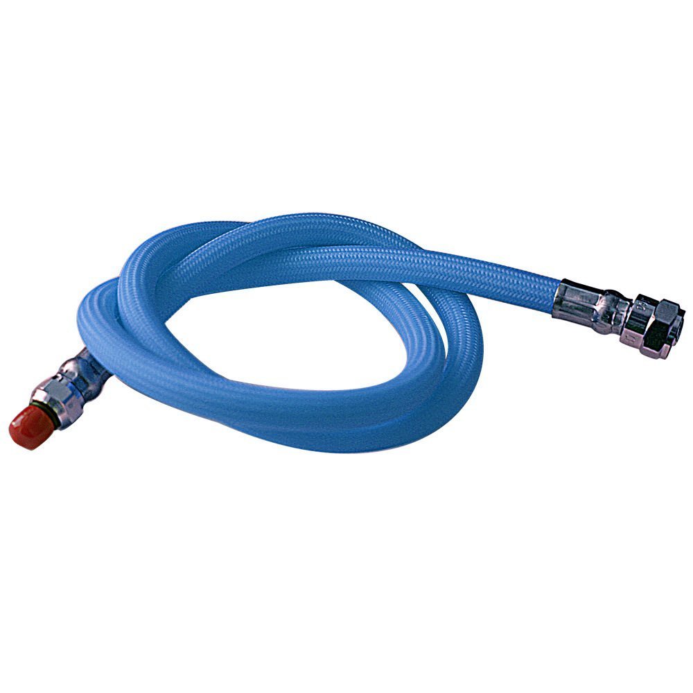 New 36 Inch Low Pressure Braided Scuba Regulator Hose (Blue-MaxFlex)