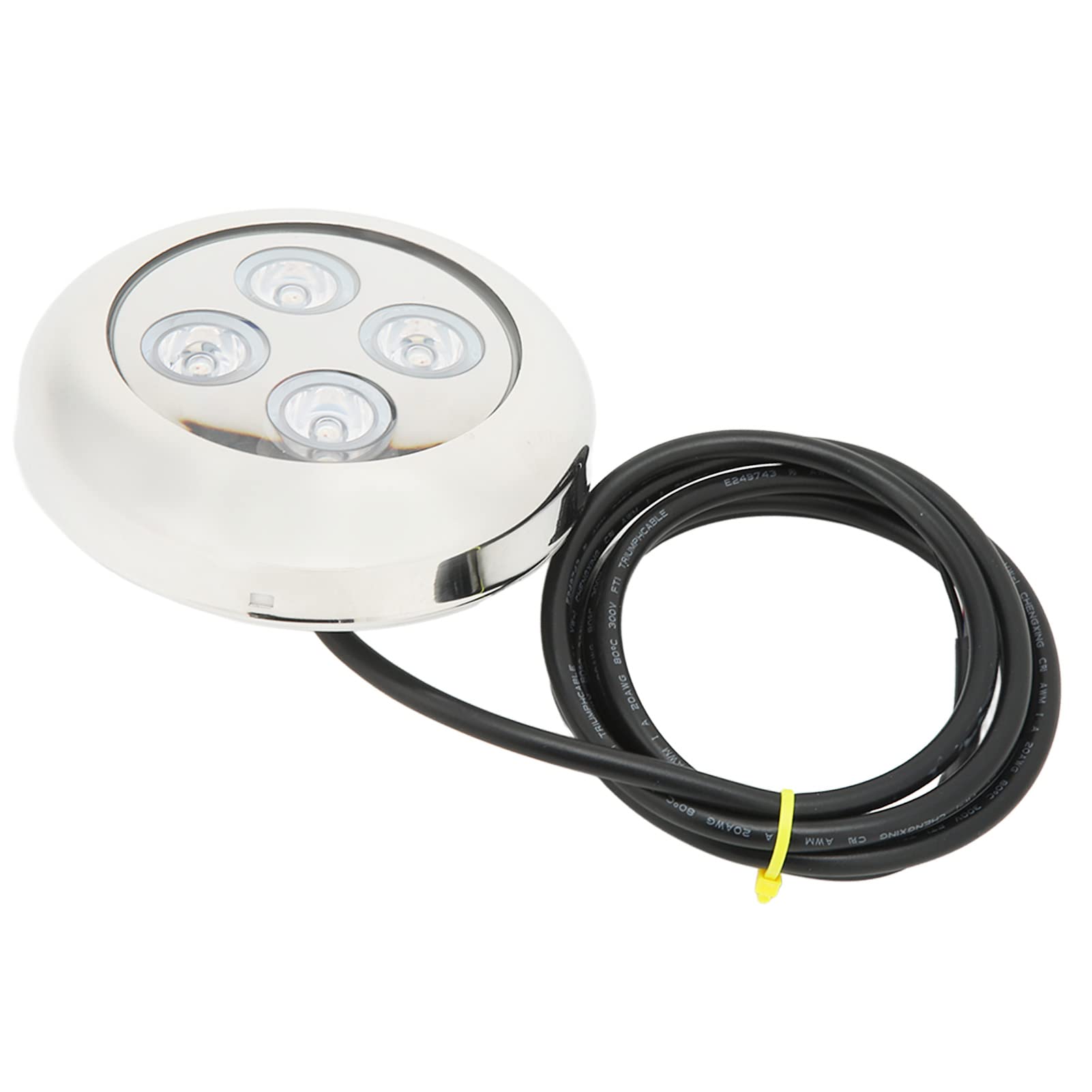 Luz submarina marina, lámpara de piscina de agua de mar impermeable IP68, luz de casco de bote, luz de domo marino LED, accesorio de iluminación de acento submarino (RGBW)