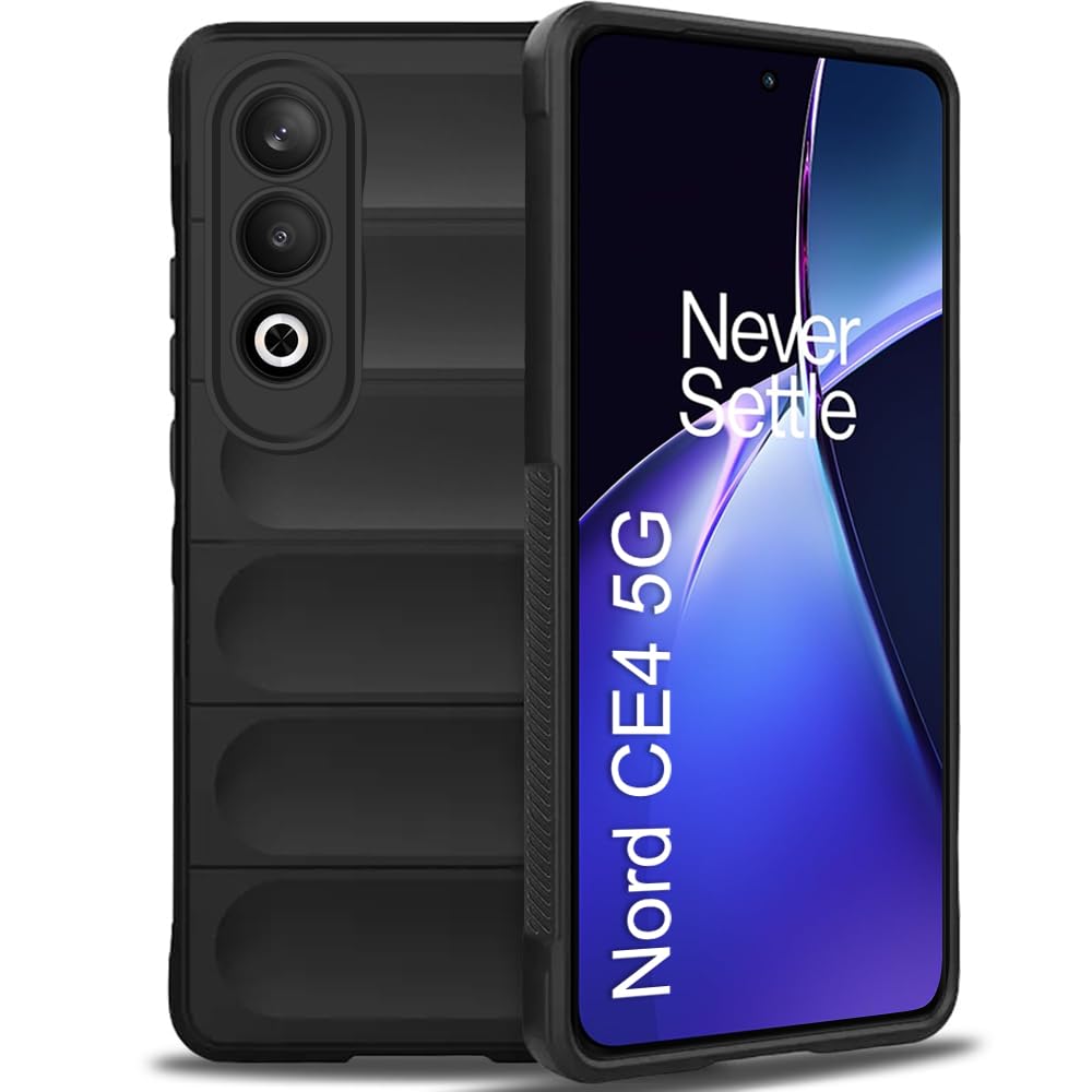 TheGiftKart Liquid Silicon Back Cover Case for OnePlus Nord CE 4 5G | Shockproof Military Grade Protection | Micro-Fibre Cloth On Inner Side | Anti-Slip Grip Nord CE 4 5G Back Case (TPU, Black) (B0D4518LLX) Amazon Price History, Amazon Price Tracker