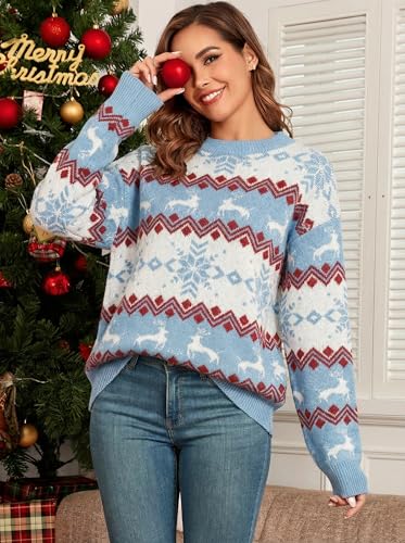 Image of ZAFUL Womens Oversized Sweaters 2025 Cable Knit Chunky Sweater Long Sleeve Crewneck Pullover Loose Outfits
