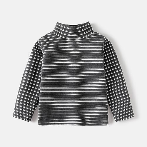 Toddler Baby Boys Girls Turtleneck Shirt Pullover Long Sleeve Thermal Top Bottom Sweatshirt Fall Winter Clothes2