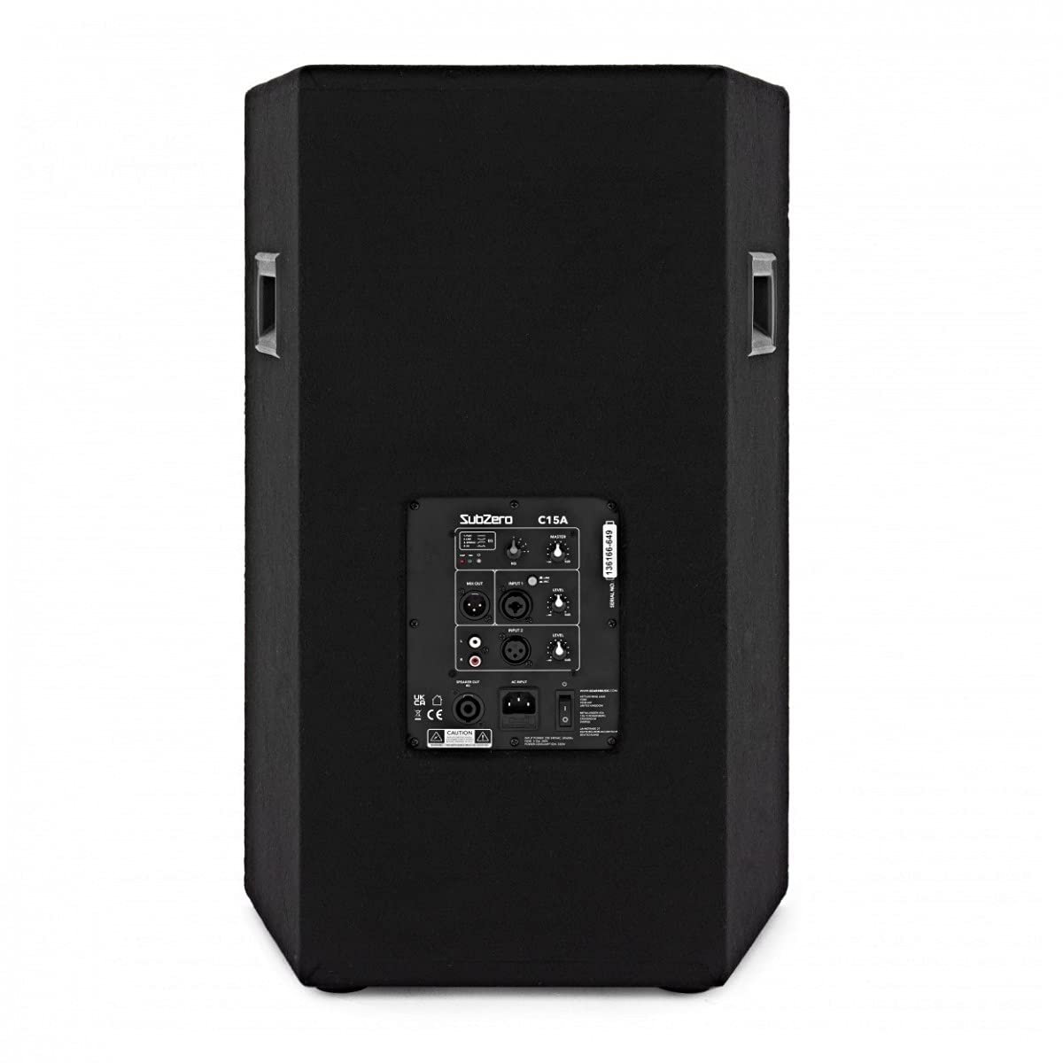 SubZero Altavoz Activo de 15 Pulgadas para megafonía C15A - Clase D - 280W RMS