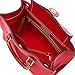 Dooney & Bourke Women's Janine Satchel in Pebble Grain Leather, Large Handbag with Adjustable & Detachable Shoulder Strap, Red