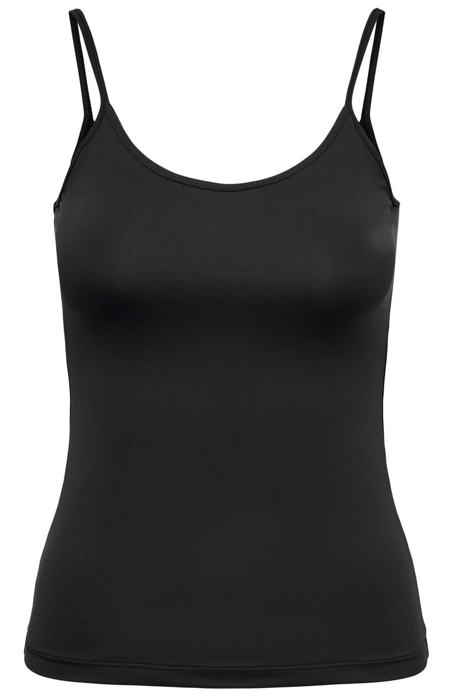 ONLY Women's Onlea S/L New Singlet JRS Noos Top, Black, L