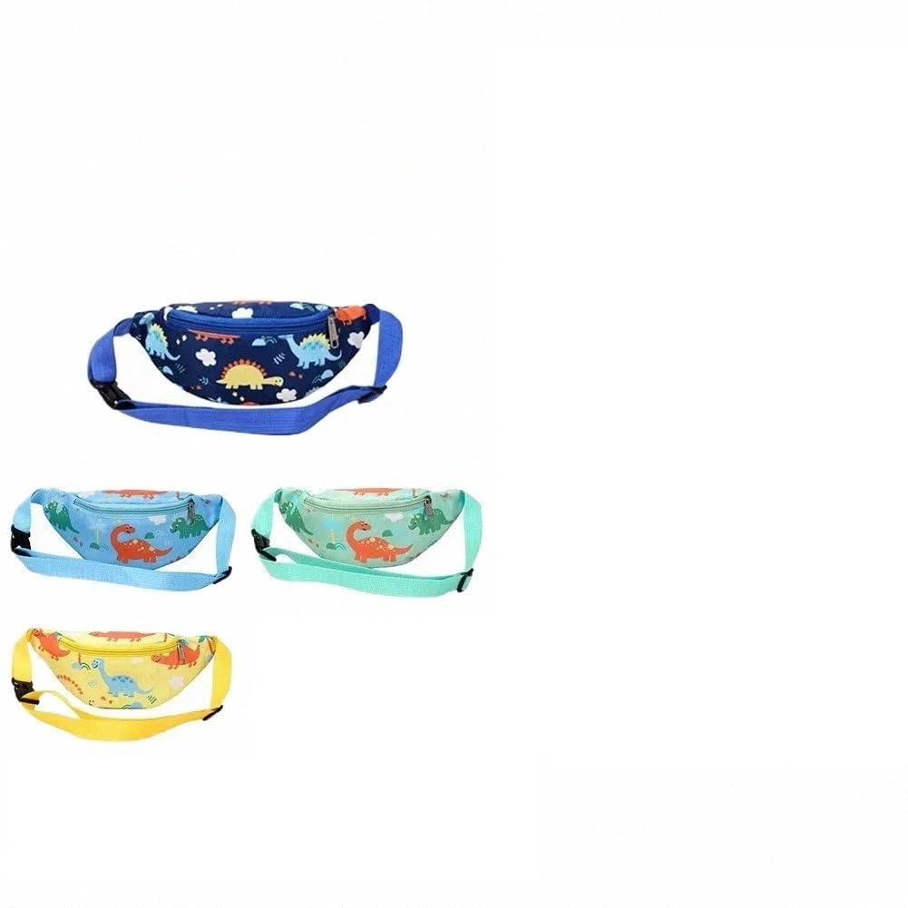 Cutest Newest Dinosaur Pattern Waist Bag Cute Bum Bag for Kids Girls Birthday Return Gift (01 Pc.) Mix Colour-image-10