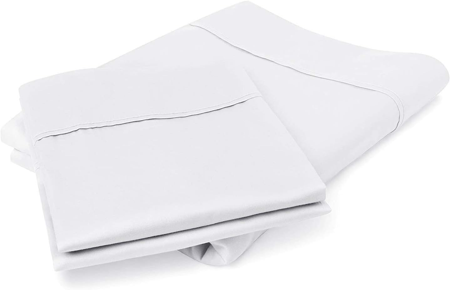 Bluemoon Homes 100% Egyptian Cotton Set of 2 Pillow Protectors, King Size Cotton Pillow Case Covers, Luxurious Hotel Premium Quality Soft King Size Pillows Protector - White