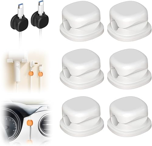 Miniatura 15 de Soporte organizador de cables, nuevo 2025 gestión de cables de escritorio, clips para cables organizan soporte organizador de cables de carga