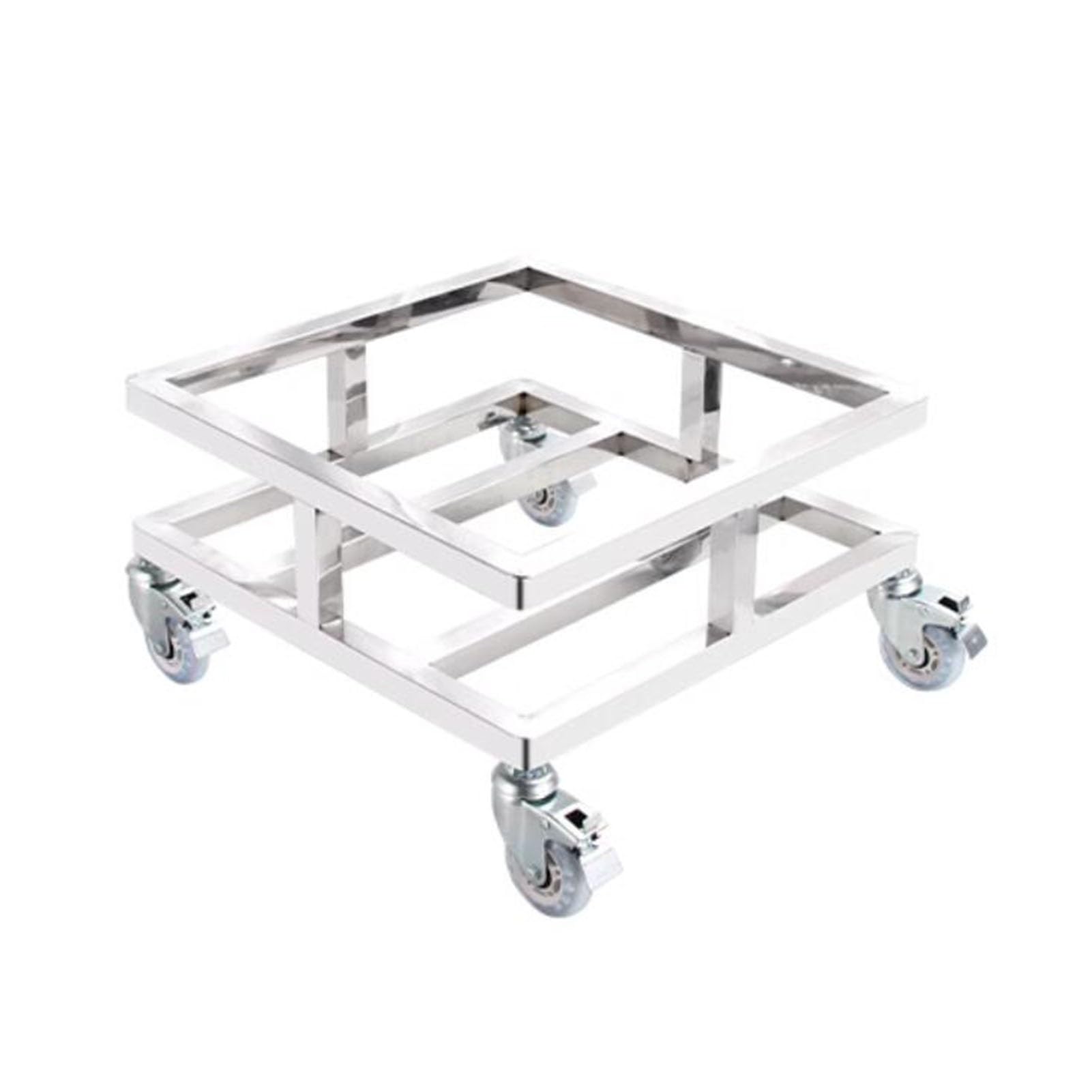 Carrello resistente in acciaio inox – Soluzioni mobili rage per cucina, ristorante, bar, carrello multiuso, scaffalature durevoli, facile manovrabilità