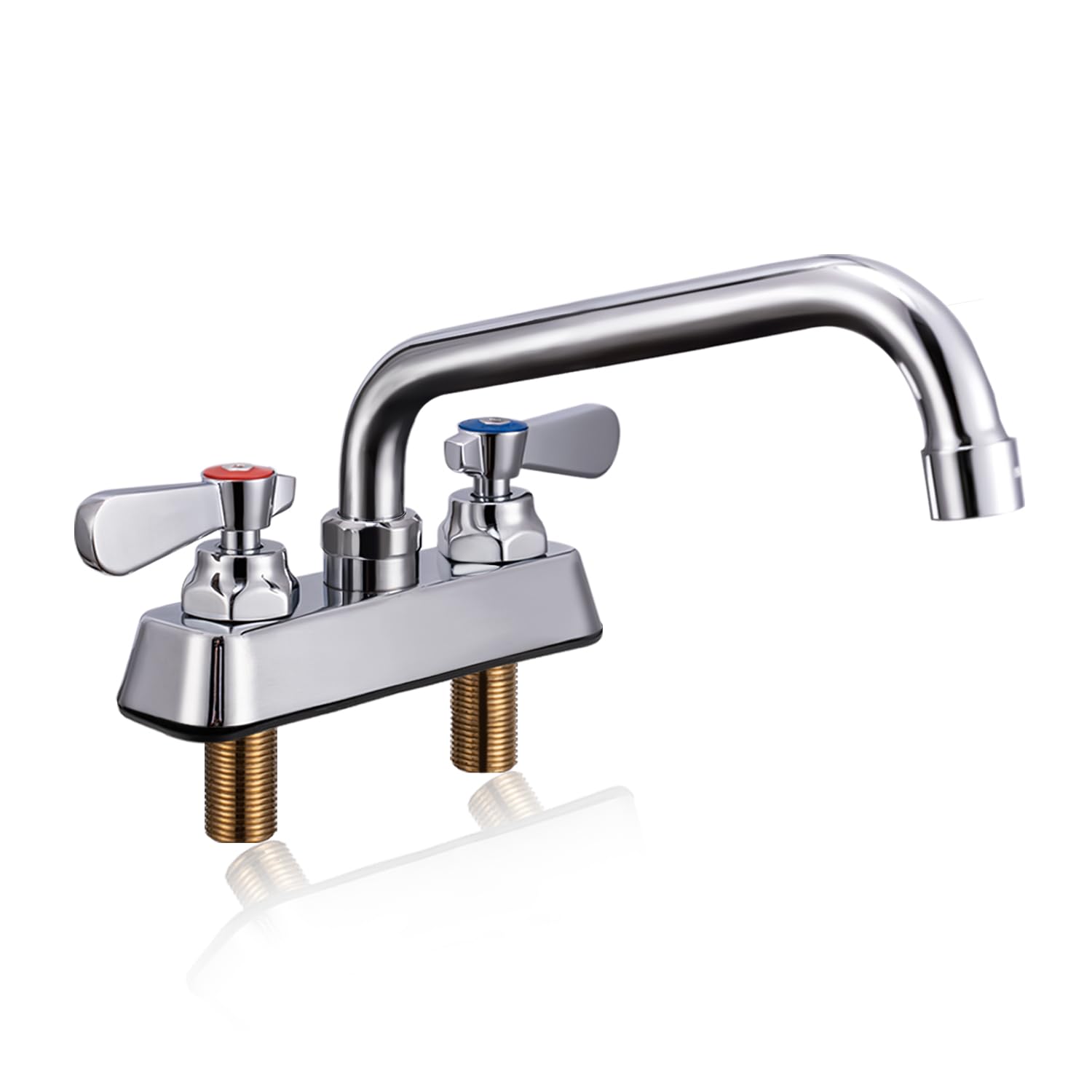 Sepaitek 4 inch Center 2 Hole Utility Sink Faucet Chrome