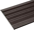 6" x 1/4" Fluted Aluminum Threshold, Aluminum (3 FT) Dark Bronze