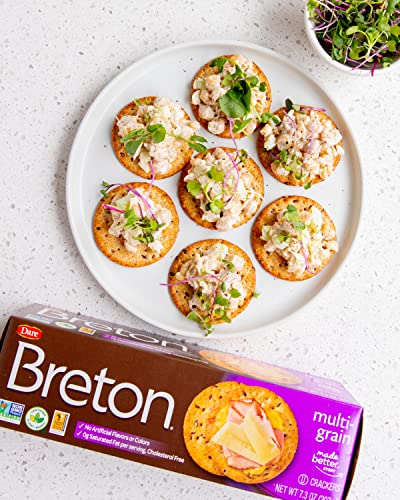 Image of Breton Multigrain Crackers, 7.3 Ounce (Pack of 3)