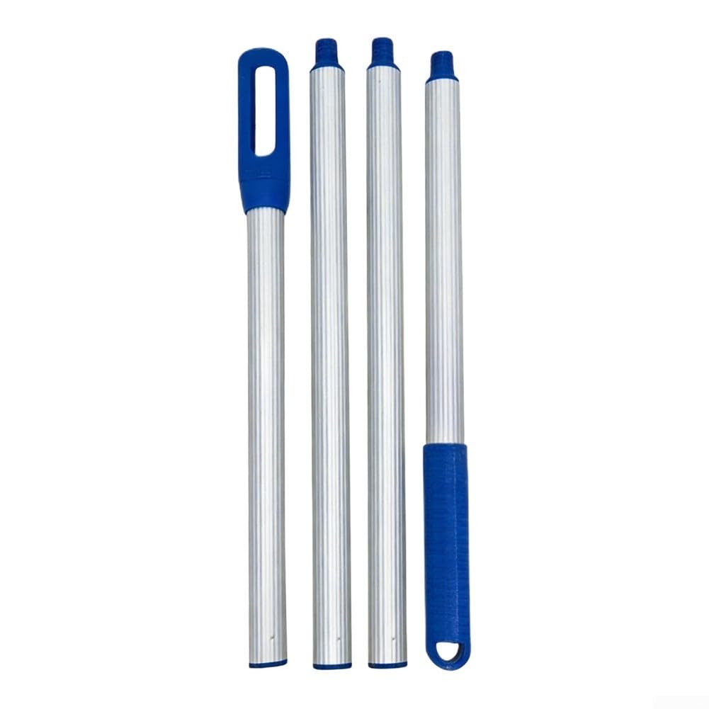 FABULETTA Poste telescópico resistente al óxido, mango de extensión de aluminio de 90-160 cm compatible con aspiradoras de piscina y cepillos para una limpieza eficiente del agua (3 segundos de