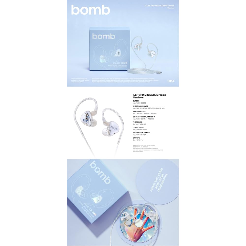Amazon.co.jp: ILLIT - 3rd mini album 'bomb' (Merch ver