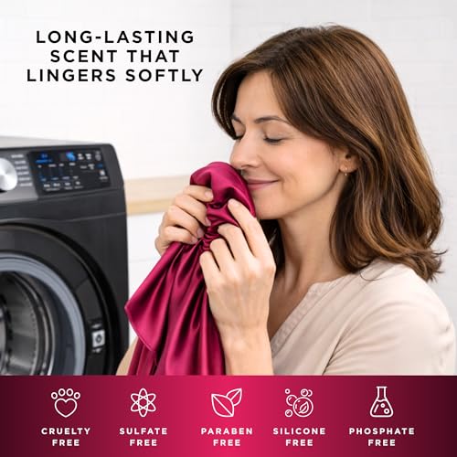 Honestly Margo Athena Luxury Laundry Detergent (32 oz, Pack of 1) – Laundry Detergent Scented with Amber Musk, Pink Pepper Perfume and Rose Perfume | Delicate Laundry Detergent, Liquid Soap, 11 Loads — view 5