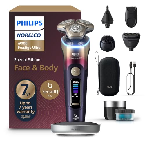 Philips Norelco i9000 Prestige Ultra Electric Shaver, Face & Body