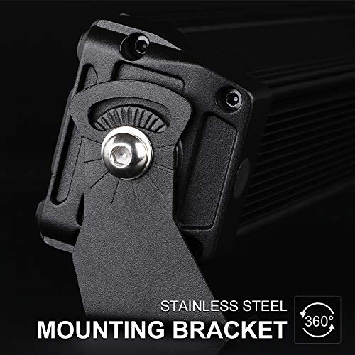 Rigidhorse Led Light Bar 8 Inch Double Row 120W 12000Lm Spot Flood Combo Led Off Road Lights Xenon White Ip68 Waterproof Driving Light For Trucks, 2Pcs #TOP5