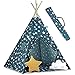 Tipi - Tenda da gioco indiana, in cotone, con 2 cuscini