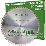 Echt Originale VOLKSWALD Kreissägeblatt Made in Germany für Wippsägen, Tischkreissägen, Brennholzsägen, Kreissägen usw.