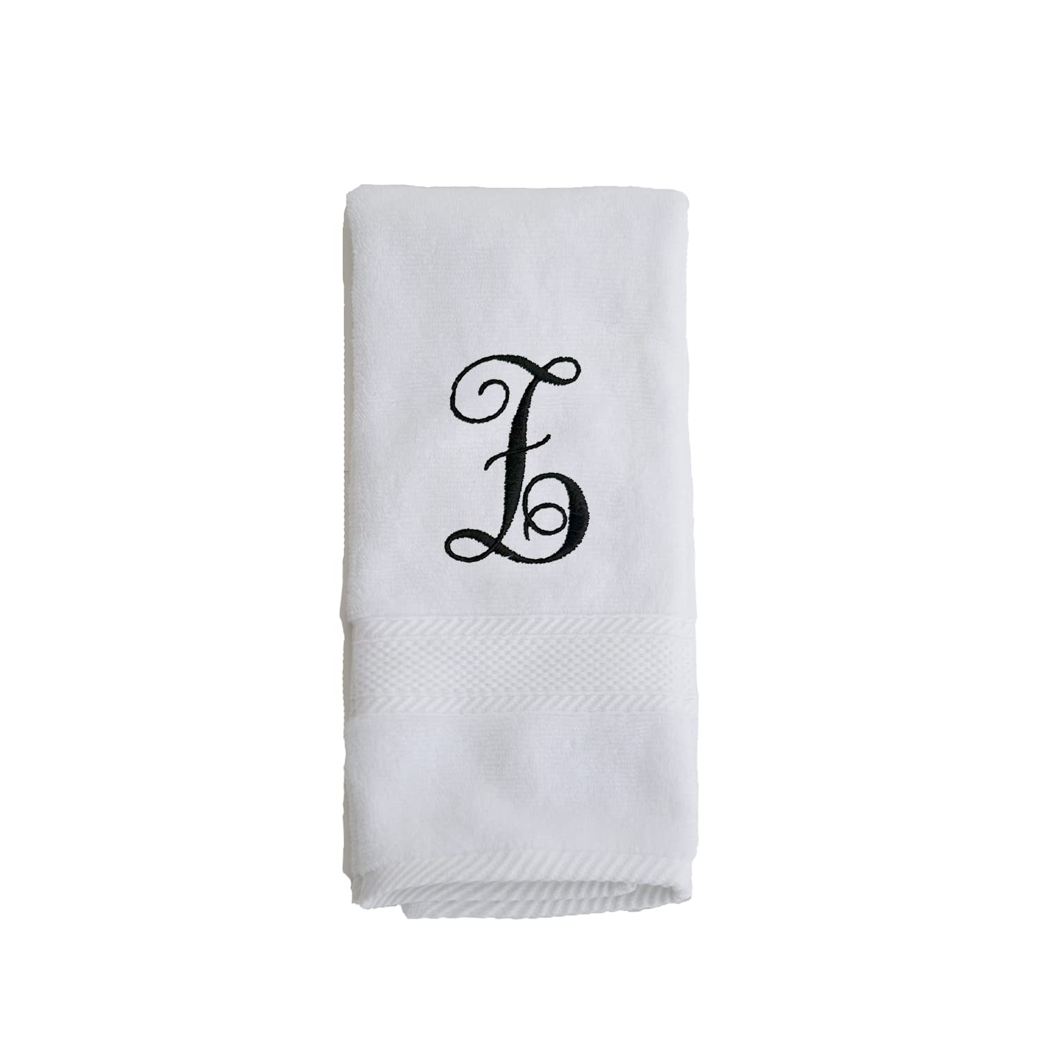 Qualtry Hand Towel, Extra Absorbent 100% Cotton, BC Bare Cotton Luxury Hotel & Spa Towel Turkish Hand Towels, Washable Perfect for Bathrooms & As A Baby Bath Towel (Monogram Z)