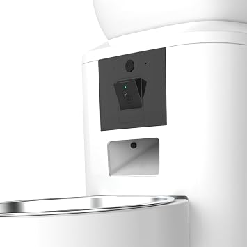 Xenon Smart Akıllı Otomatik Kedi Köpek Mama Kabı Mobil Uygulama ile Uzaktan Kontrol Gece Görüş Kameralı ve Sesli İletişim Programlanabilir Çelik Besleme Kasesi X8604