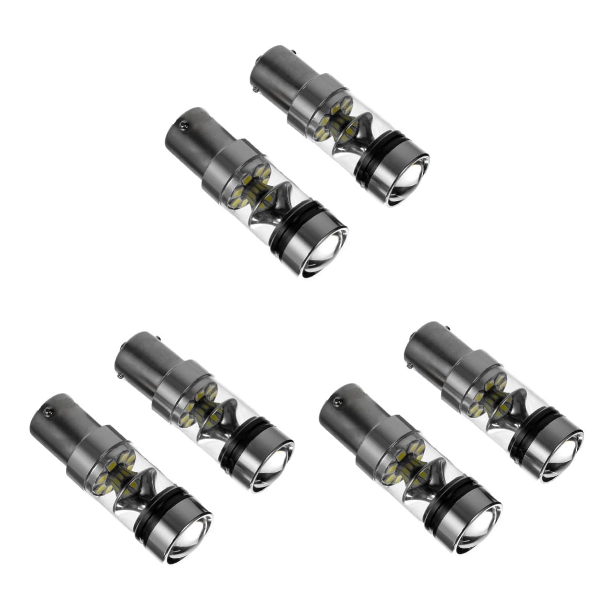 OUNONA 3piezas Bombillas Led Luces Señal De y Marcha Diurna Alta Luminosidad Fácil Instalación Compatibles Luces Traseras De Coche