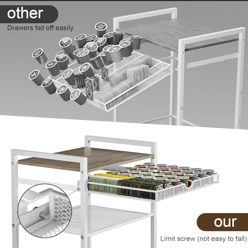Lurgno 5 Tier Coffee Bar Cabinet