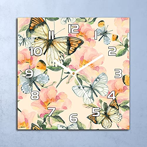 Horloge en verre 30x30 cm anti-rayures : finis les murs ternes dans votre cuisine ou salon - 3