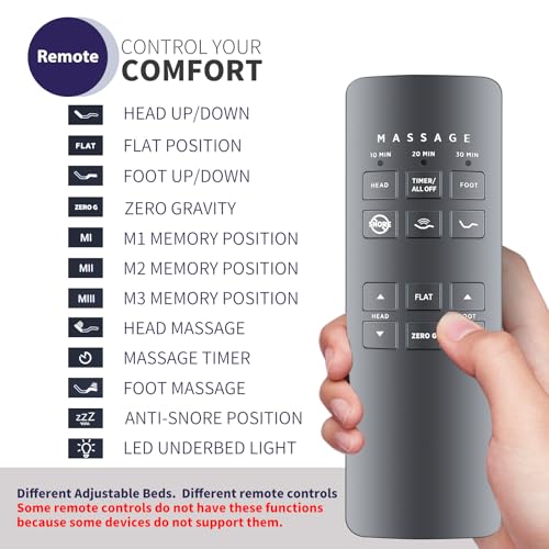 Télécommande Serta Motion Perfect 2.0 lit réglable 258B 75310 - 3