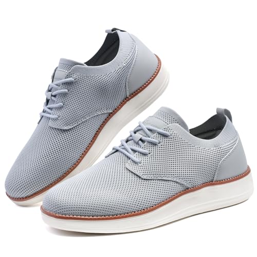 Men's Casual Shoes Knitted Breeze Mesh Oxfords Sneakers
