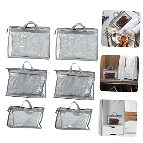 FAVOMOTO Bolsa de armazenamento transparente com 12 peças, bolsa de armazenamento para pendurar, bol