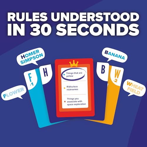 Image of CRACK LIST | Fast-Paced Category Card Game for Family, Friends & Parties | Ages 10+ | 2-8 Players | 30-Min Game | Fun Board Game for Kids & Adults | Perfect for Travel, Game Nights & Pre-Drinks