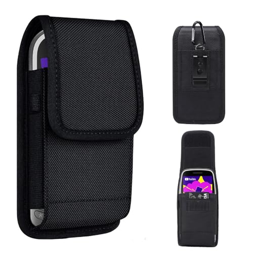 Covthch Compatível com Nokia 105 4G /Nokia 110 4G /Nokia 225/Nokia 3210/Nokia 6300 / Artfone A400 / Artfone C1+ 4G / BLU Advance L5 / AGM M9 / Alcatel 1 capa, capa coldre com clipe de cinto e suporte