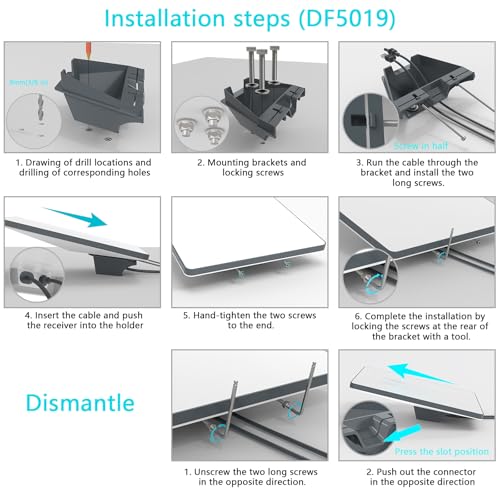 TIUIHU Starlink Mini Halterung,Anti-Diebstahl-Automontage-Kit für Starlink Starlink Internet-Kit Satellit,Starlink Mini Aluminiumlegierung Halterung für Wohnwagen,Anhänger und Yachten