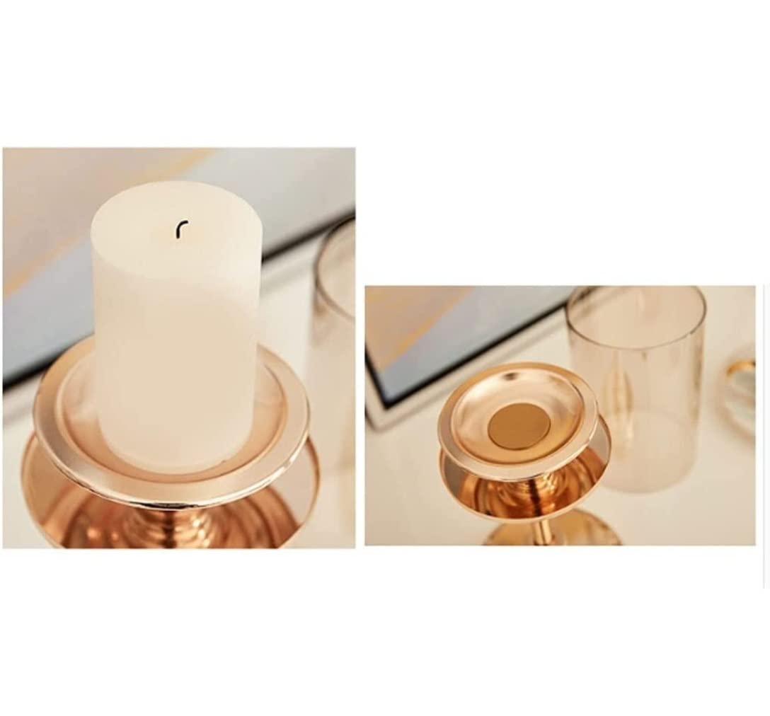Kerzenständer 3-teiliges Set Kerzenhalter Aus Glas, Retro, Romantisch, Esstisch, Kerzenlicht, Abendessen, Requisiten, Zuhause, Einfache, Moderne Dekoration Abendessen Kerzenhalte