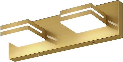 Miniatura 20 de SineRise - Lámpara LED para tocador de baño - Moderna lámpara regulable de acrílico con acabado blanco mate para iluminación de pared sobre el